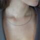  Long necklaces - Steel - 42cm