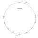  Necklace - Fantasie - Jasseron - Silver - 55cm Colors from Nature - 