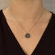  Necklace - Graveerplaat - Anchor - Silver - 45cm