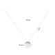  Necklace - Graveerplaat - Anchor - Silver - 45cm