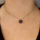  Collier - Graveerplaat - Anker - Zilver - 38cm
