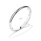  Armreifen - Solid Silver Bangles - Solide - Oval - 6mm - Ø 60mm
