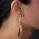  Chunky Chic - Boucles d'oreilles à puces - Croix