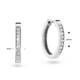  Earrings with folding clasp - Premium Hoops - Ø 14mm