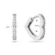  Ohrringe mit Clipverschluss - Premium Hoops - Herz