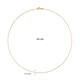  Collier à maillons - Ancre - 0.75mm - 45cm - 14k Or