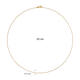  Collier à maillons - Ancre - 0.75mm - 50cm - 14k Or