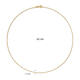  Collier à maillons - Ancre - 1.1mm - 42cm - 14k Or