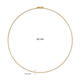  Collier à maillons - Ancre - 1.35mm - 42cm - 14k Or