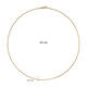  Schakelketting - Anker - 1.35mm - 45cm - 14k Goud