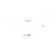  Halsketten mit Stein - Solitaire - 14k Gold - 45cm