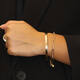  Bangles - Golden Armour Bangles - Hinge - Square - 5mm - Ø 60mm