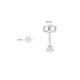  Boucles d'oreilles à puces - Rond Zircone - - Ø 3mm
