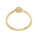  Ringen met steen - Rosette - 0.09ct