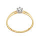  Bagues - Solitaire Classique - 0.3ct