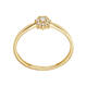  Rings with stone - Rosette - 0.09ct