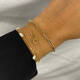 Double Heart Bracelet - 16-17-18cm - 585