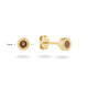 Kirstenbosch Smoky Quartz Studs - 4mm - 585