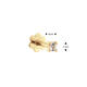 Square White Topaz Piercing - 3mm - 585