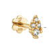 Almond White Topaz Piercing - 5mm - 585