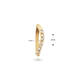 Rivièra Topaz Piercing Single Hoop  - 10mm - 585