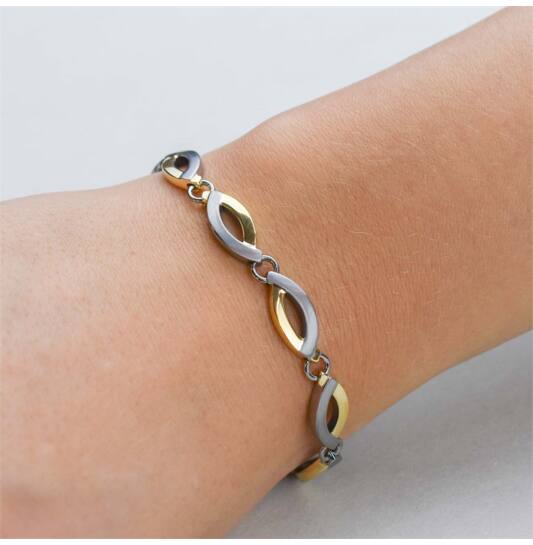  Schakelarmband - Titanium - 21cm