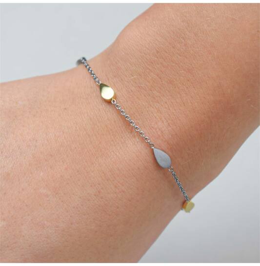  Bracelets à maillons - Titane - 22cm