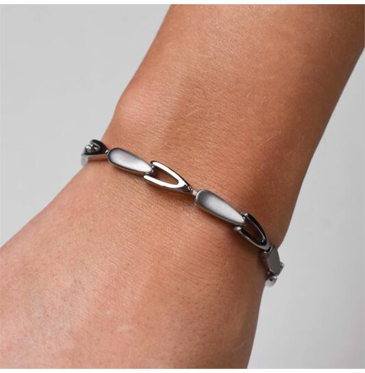  Link bracelets - Titanium - 20cm