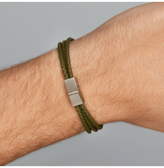  Armband - Leer - 21cm