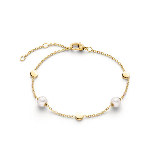  Gliederarmbänder - Titan - Perle - 22cm