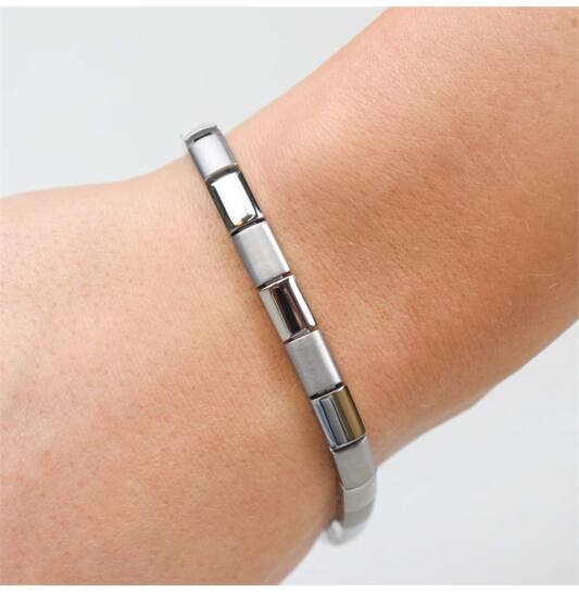  Schakelarmband - Titanium - 20cm