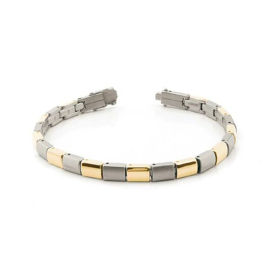  Link bracelets - Titanium - 20cm