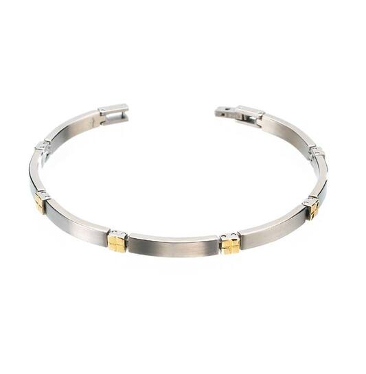  Link bracelets - Titanium - 20cm