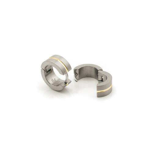  Oorringen - Titanium - 15mm