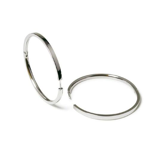  Créoles - Titane - 4cm - 40mm