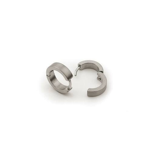  Créoles - Titane - 13mm