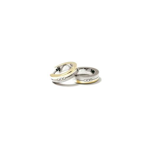 Ohrringe - Titan - Diamant - 0.03ct - 13mm