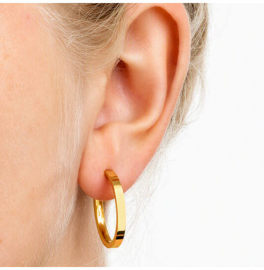  Earrings - Titanium - 24mm