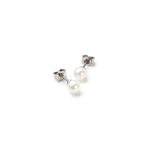  Ohrstecker - Titan - Perle