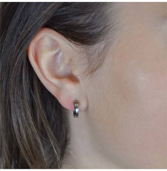  Earrings - Titanium - 13mm