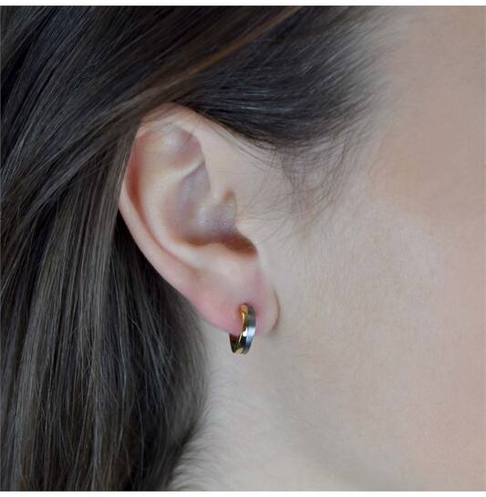  Créoles - Titane - 13mm