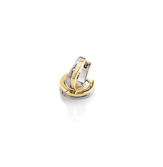  Ohrringe - Titan - Diamant - 0.01ct - 13mm