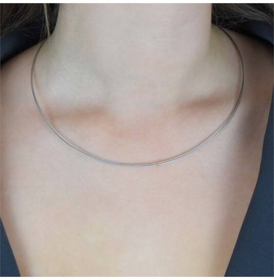  Lengte collier - Staal - 42cm