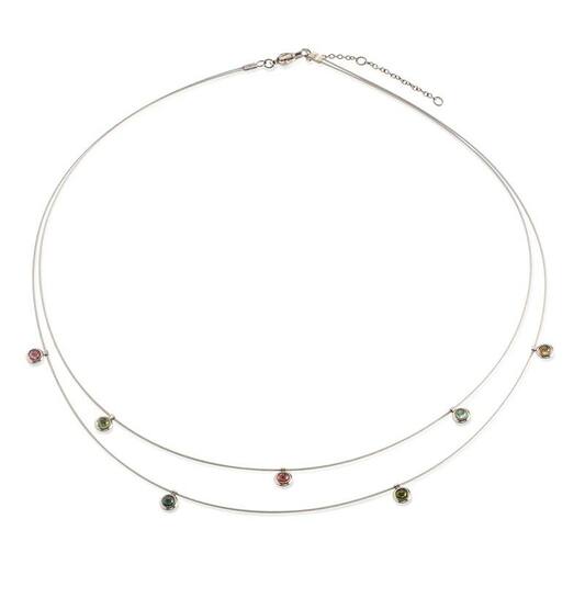  Collier - Titane - Tourmaline - 51cm