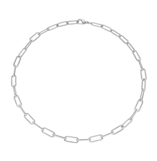  Colliers maillons - Titane - 45cm