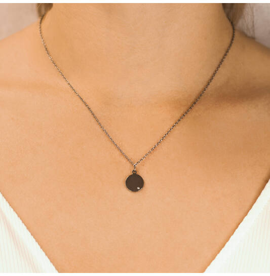  Gliederketten - Titan - Diamant - 0.005ct - 47cm