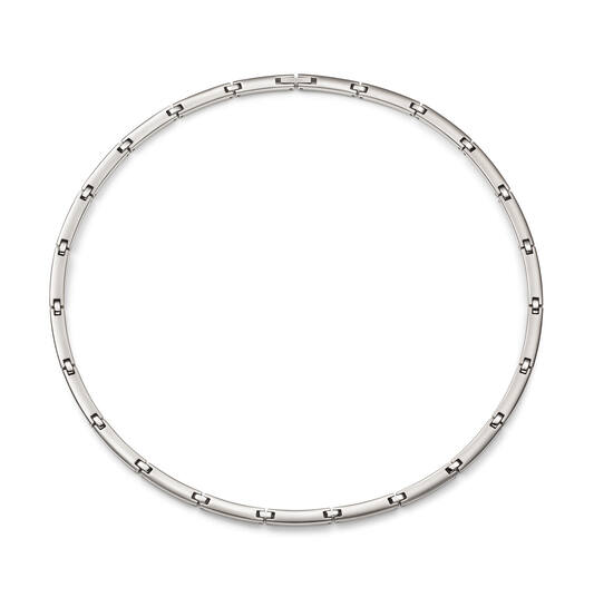  Colliers maillons - Titane - 50cm