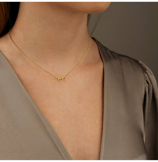  Link necklaces - Titanium - 45cm