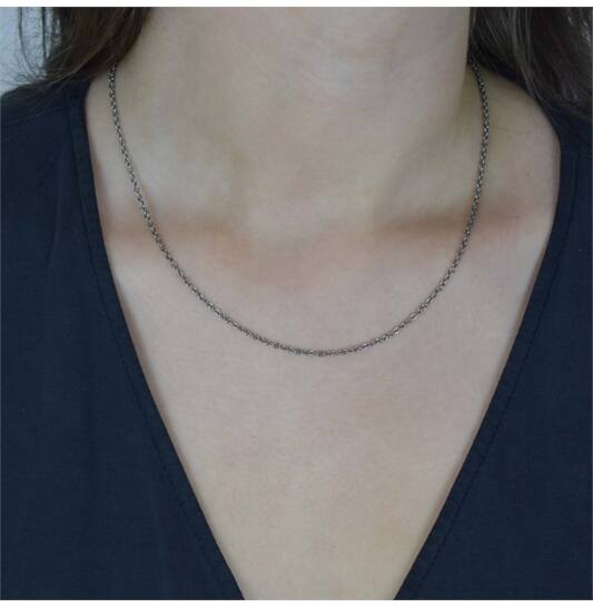  Lengte collier - Titanium - 45cm