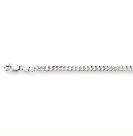  Länge Ketten - Gourmet - 3.2mm - 60cm - Silber - 14.4gr